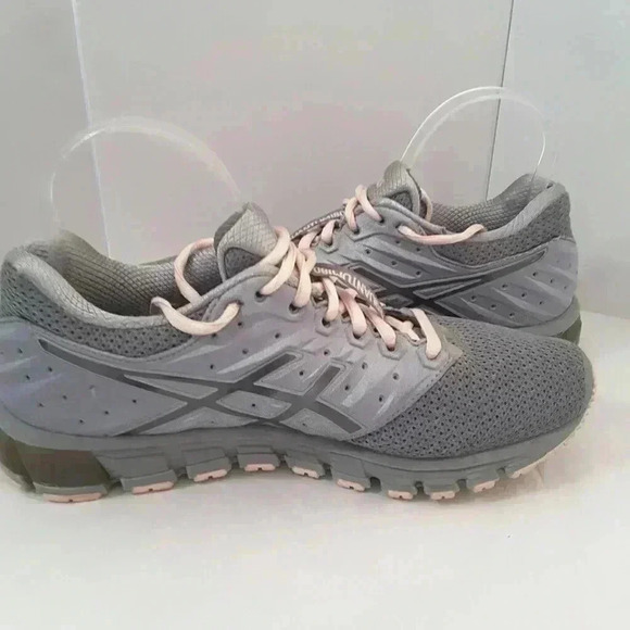 ASICS Gel Quantum 180 Grey Pink Athletic Shoes - Picture 3 of 9